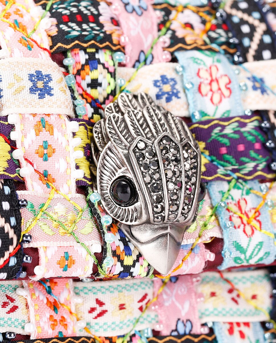 Mala Kensington de Tecido Multicolor-4