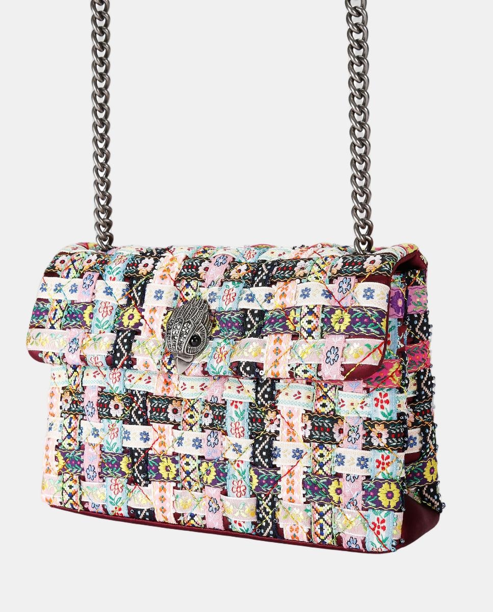 Mala Kensington de Tecido Multicolor-5