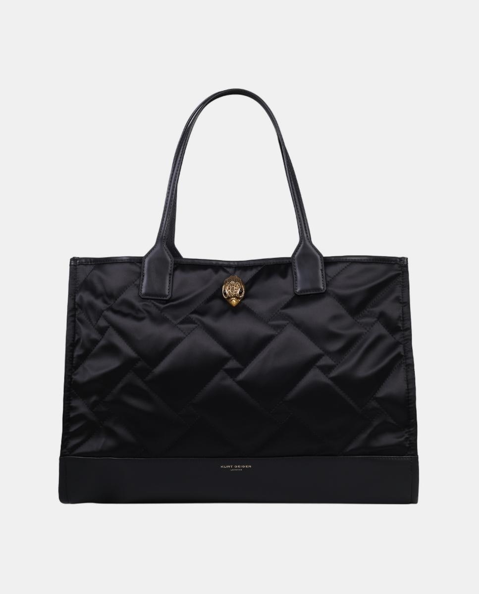 Mala Shopper de Nylon - Preto Preto-1