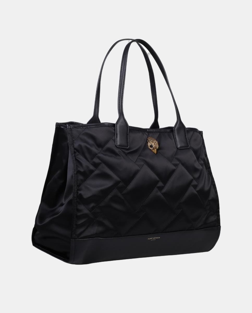Mala Shopper de Nylon - Preto Preto-2