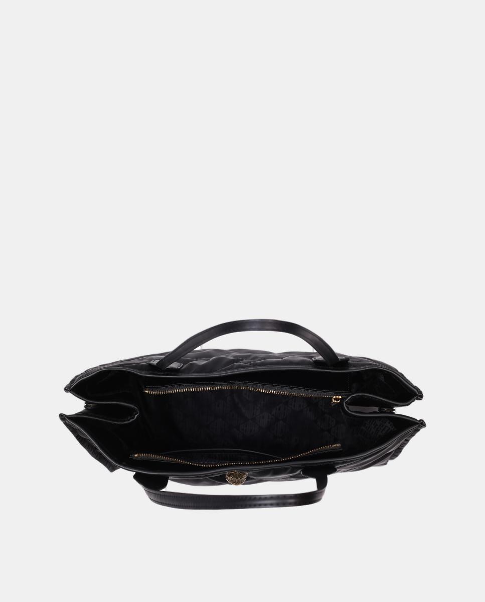 Mala Shopper de Nylon - Preto Preto-3