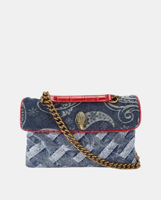Imagen 0 de Bolso de hombro kensington mix de estampados denim