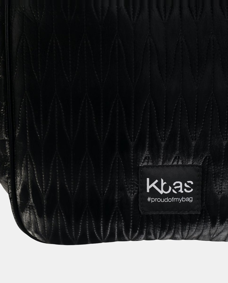 Mala Tipo Tote de Nylon com Fecho de Correr Preto-2
