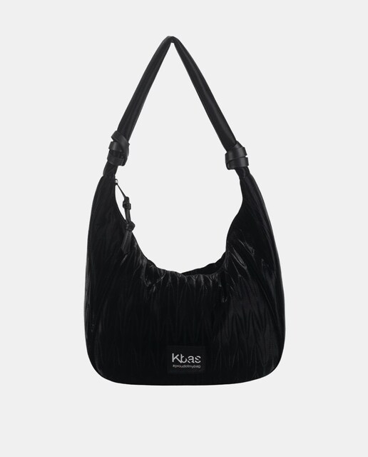 Imagem 0 de Mala Hobo de Nylon com Fecho de Correr