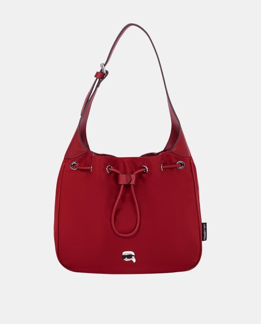 Imagem 0 de Mala de Ombro Média de Poliamida com Fecho de Correr