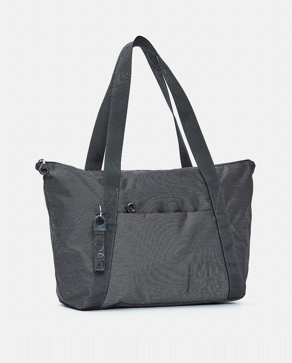 Mala Shopper Dobrável - Castanho-Claro Cinzento-escuro-2