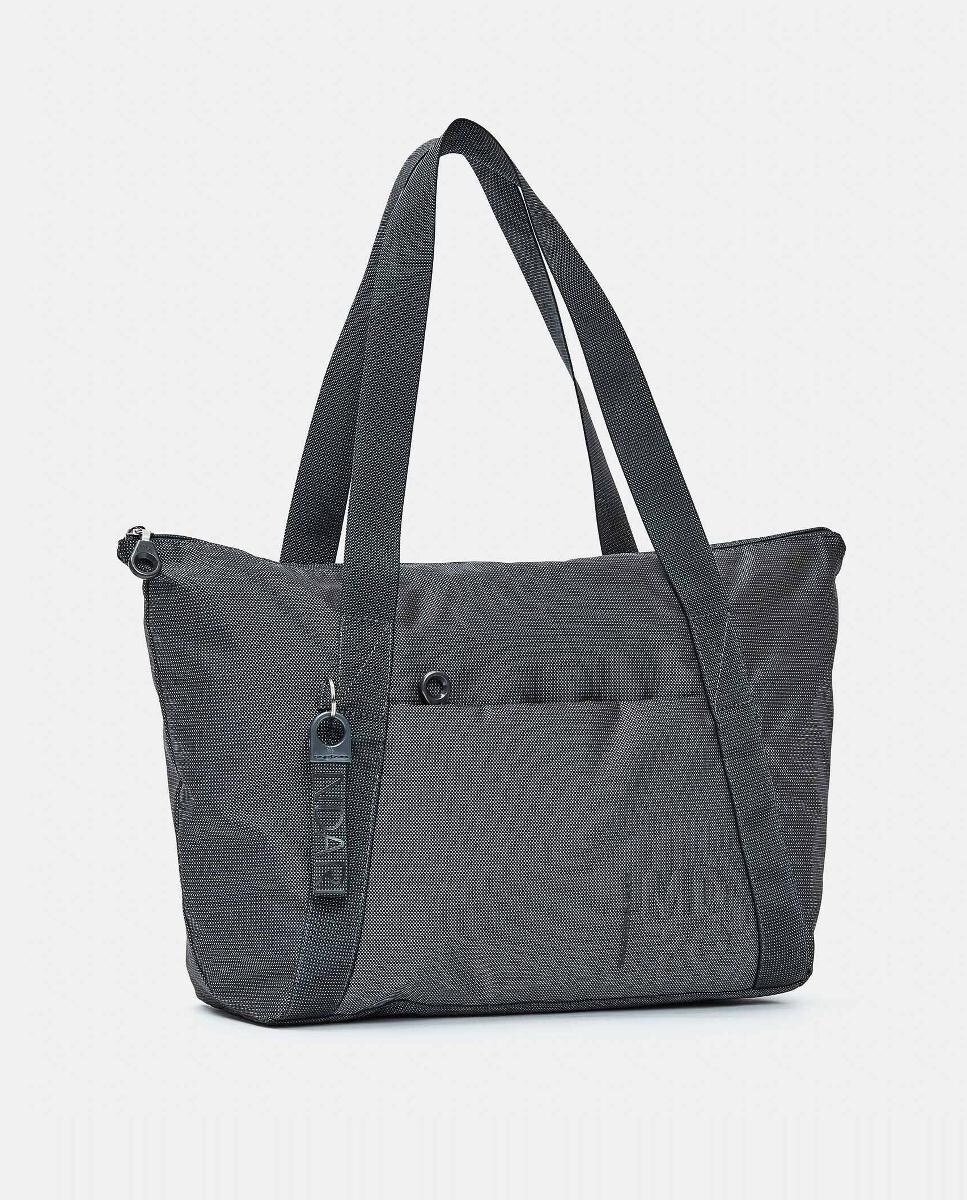 Mala Shopper Dobrável - Castanho-Claro Cinzento-escuro-2