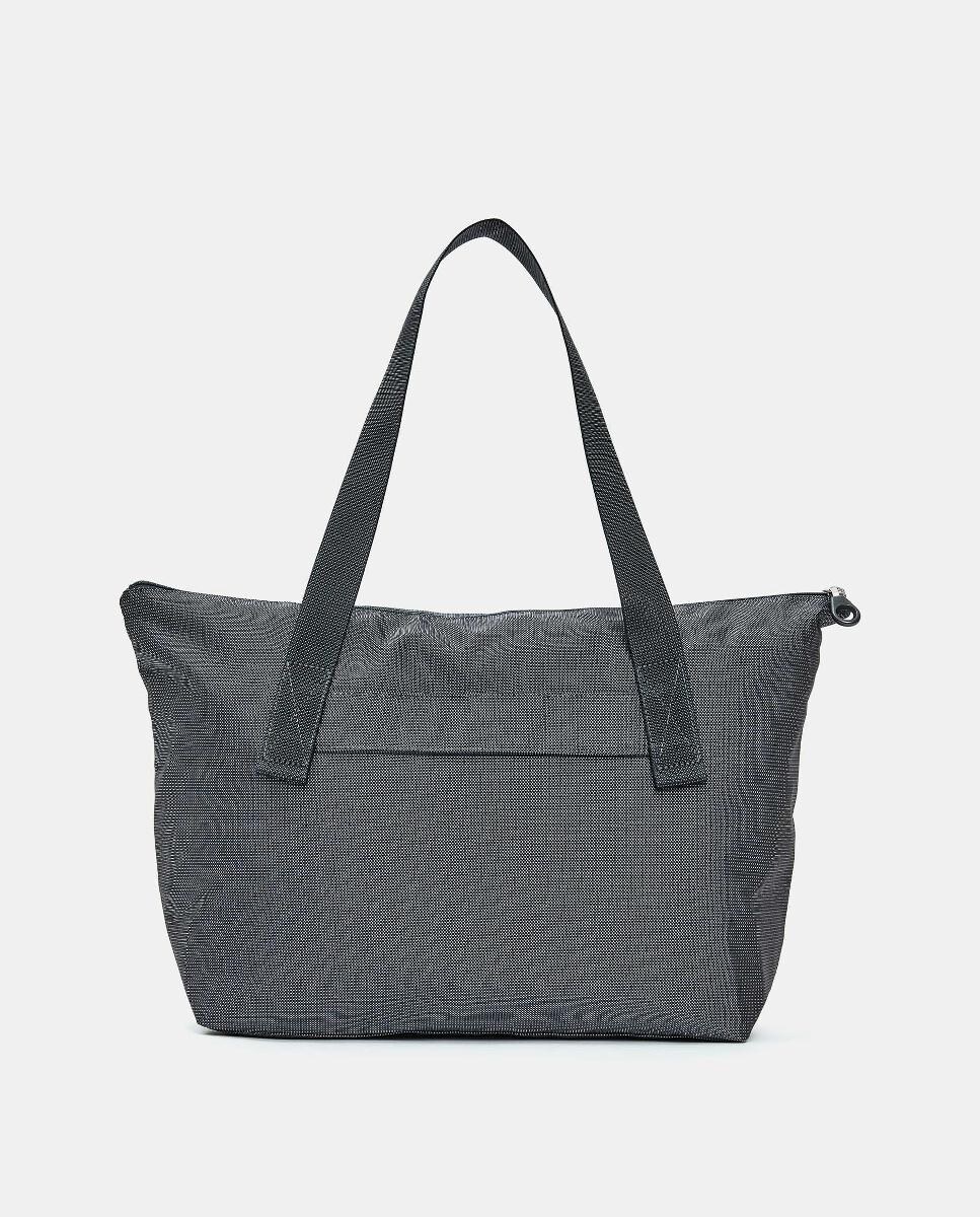 Mala Shopper Dobrável - Castanho-Claro Cinzento-escuro-3