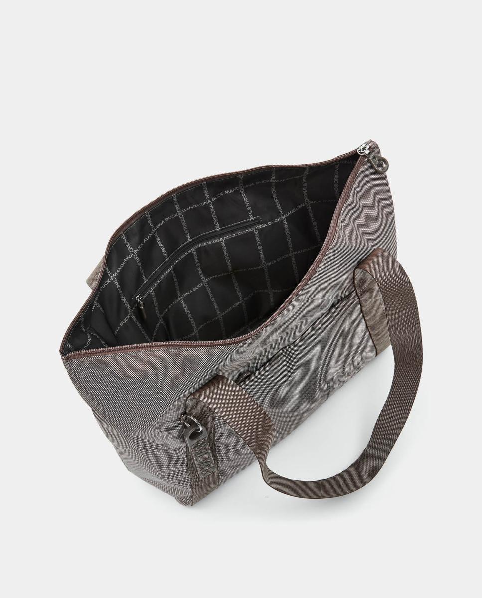Shopper en tejido plegable - Mandarina Duck - Marrón claro Marrón claro-3