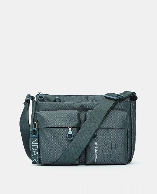 Imagem 0 de Mala a tiracolo de mulher Mandarina Duck cinzento-escuro com fecho de correr