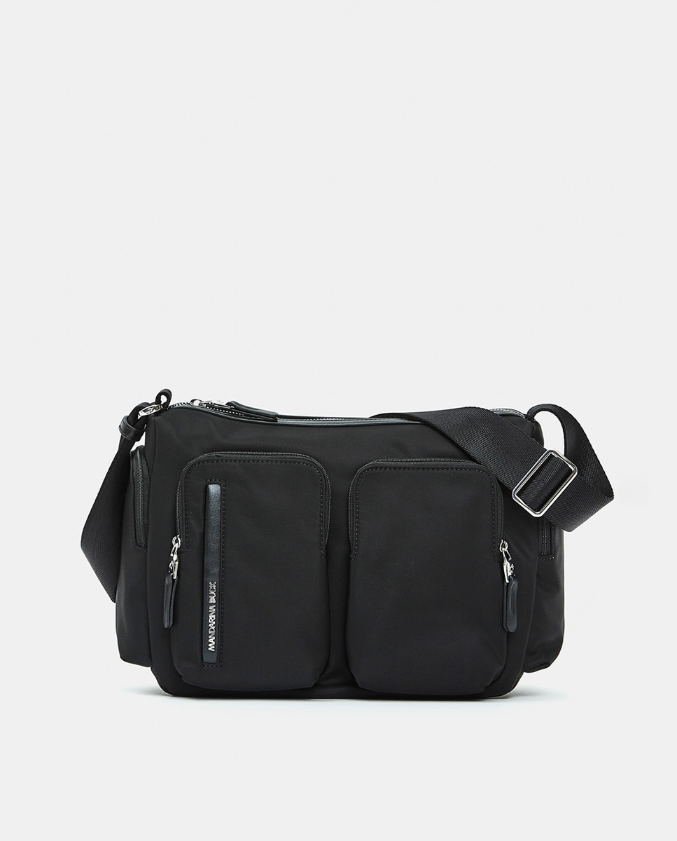 Mala a Tiracolo Multibolsos - Castanho Preto-1