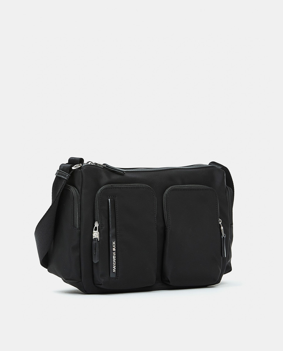 Mala a Tiracolo Multibolsos - Castanho Preto-2