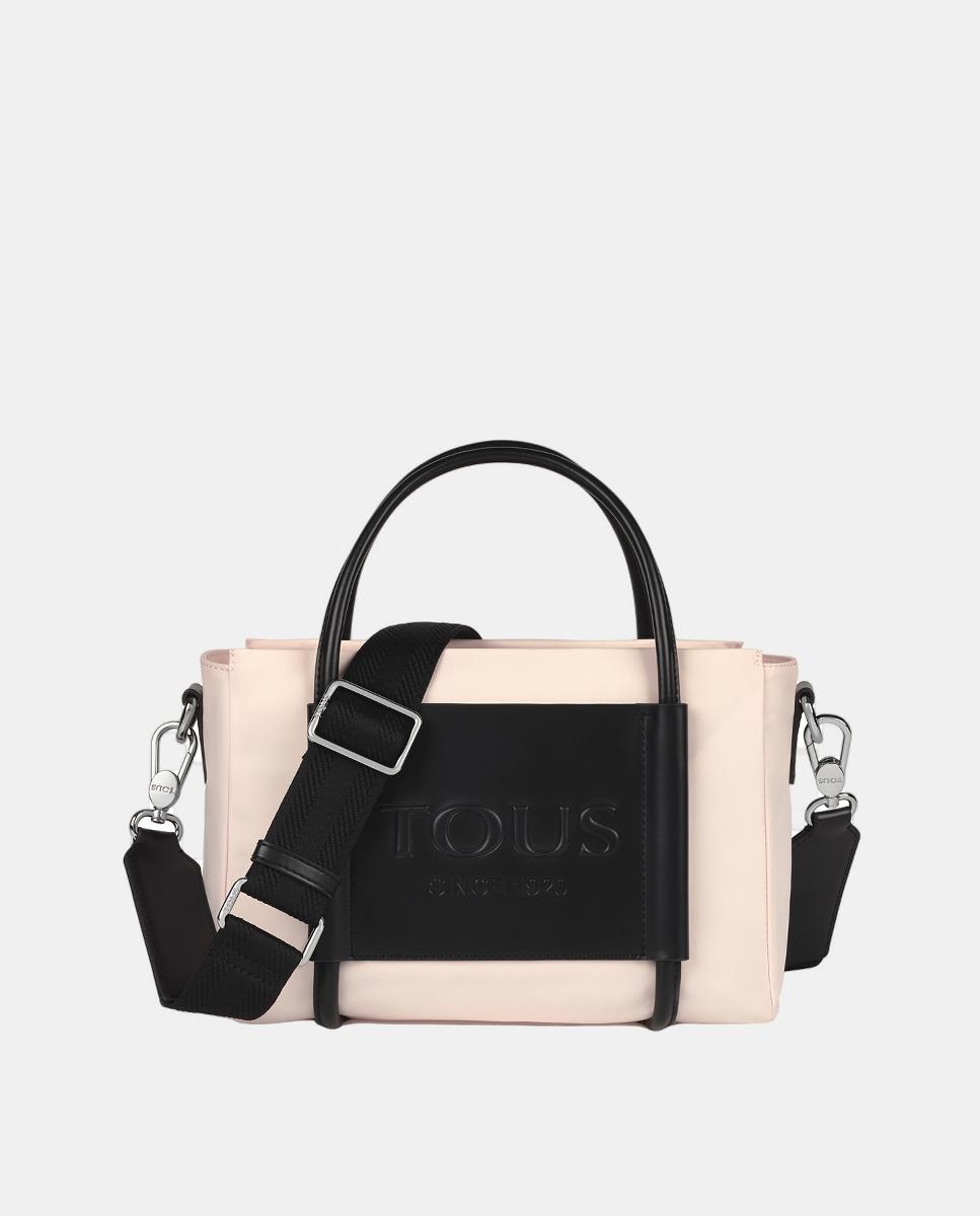 Imagem 0 de Mala de mão média Empire de nylon reciclado nude