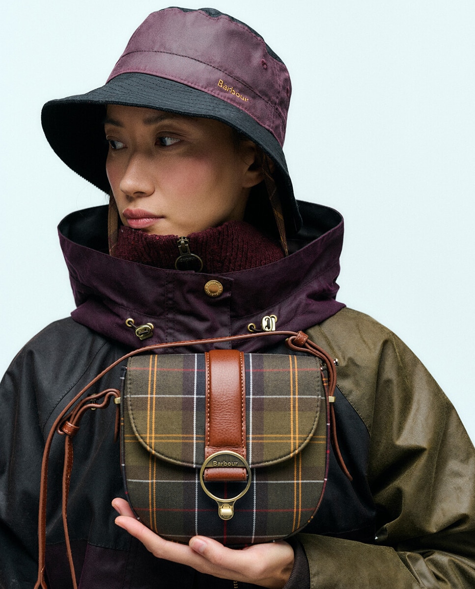 Bolso bandolera de tartan - Barbour - Verde Verde-2
