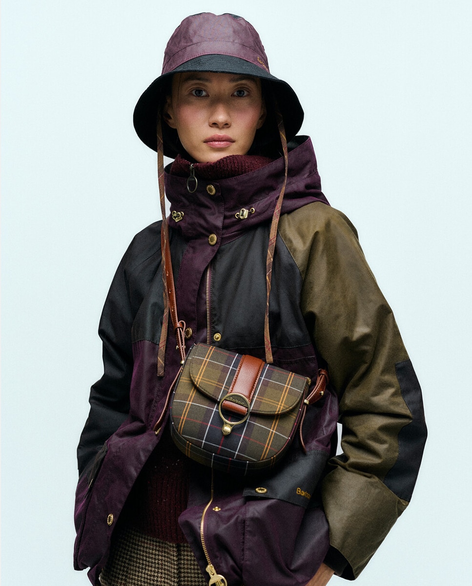 Bolso bandolera de tartan - Barbour - Verde Verde-3