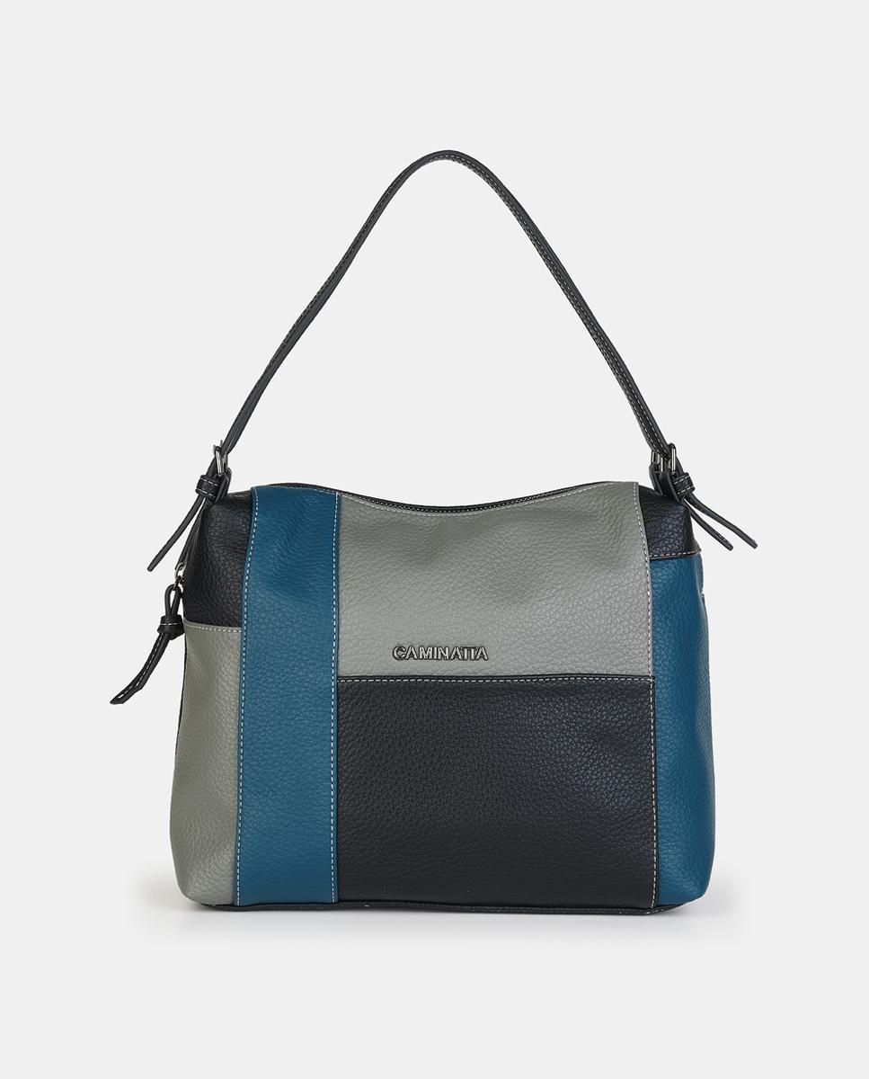 Mala Hobo com Fecho de Correr Preto-1