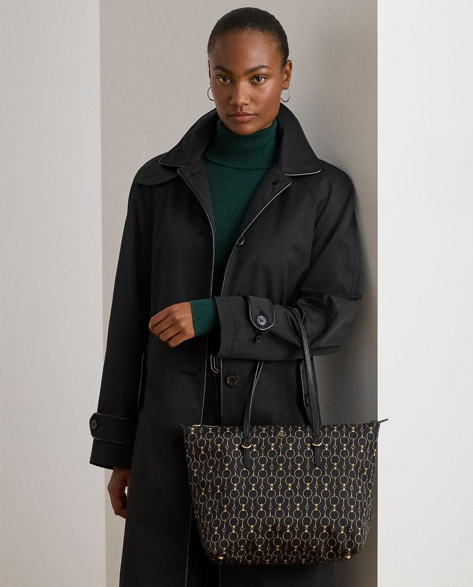 Mala Tipo Tote Keaton Média de Nylon Multicolor-5