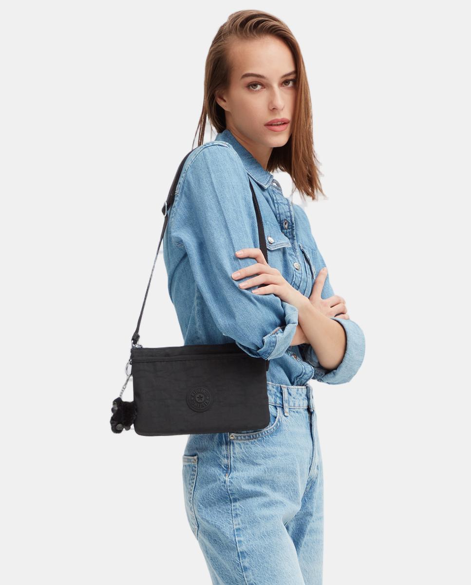 Bolso pequeño bandolera - Kipling - Negro Negro-3