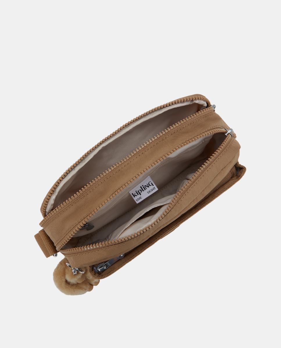 Versátil bolso cruzado mediano con correa ajustable para el hombro - Kipling - Camel Camel-3