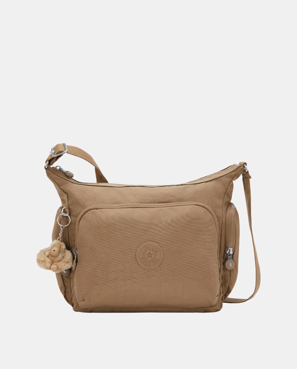 Bolso bandolera grande con correa ajustable - Kipling - Camel Camel-1