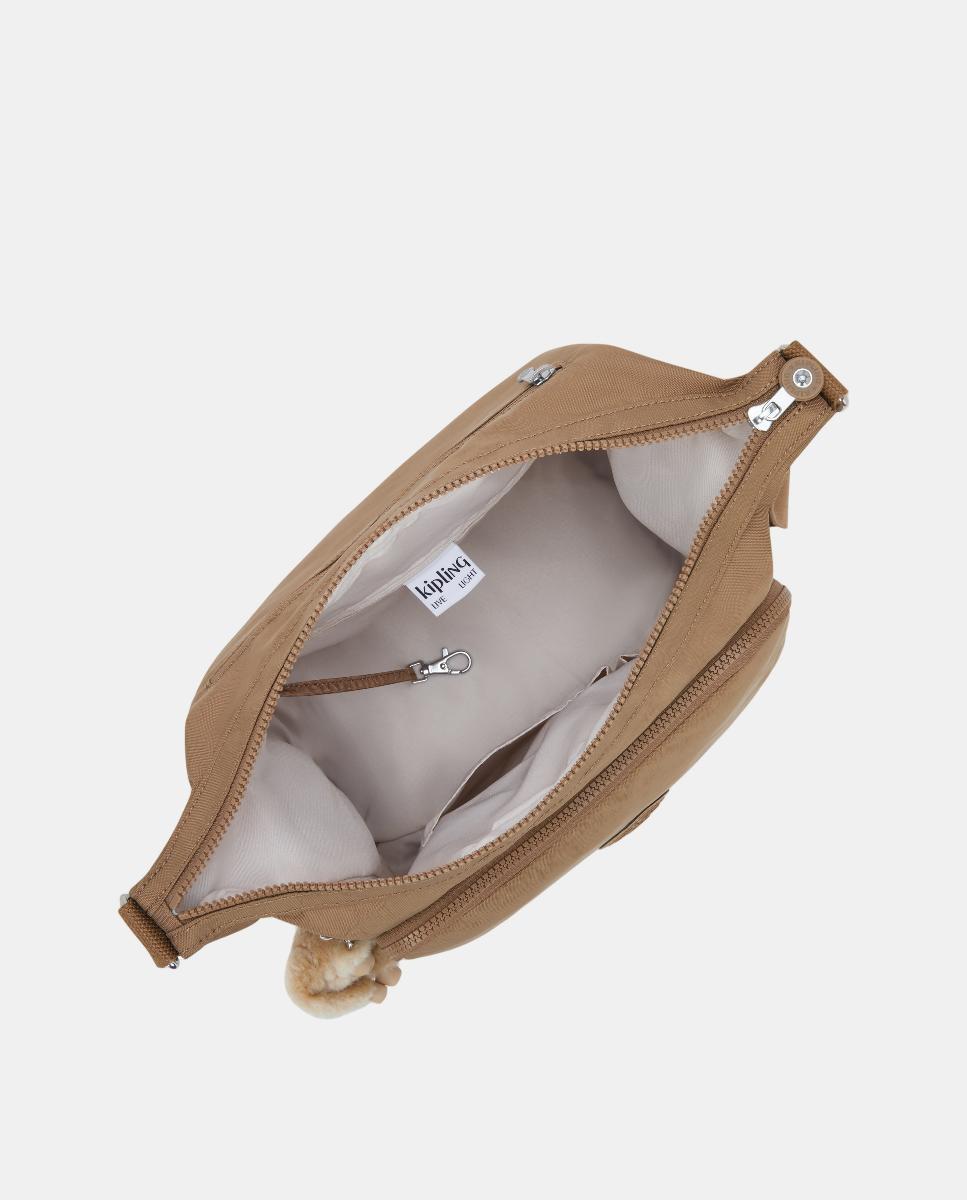 Bolso bandolera grande con correa ajustable - Kipling - Camel Camel-2