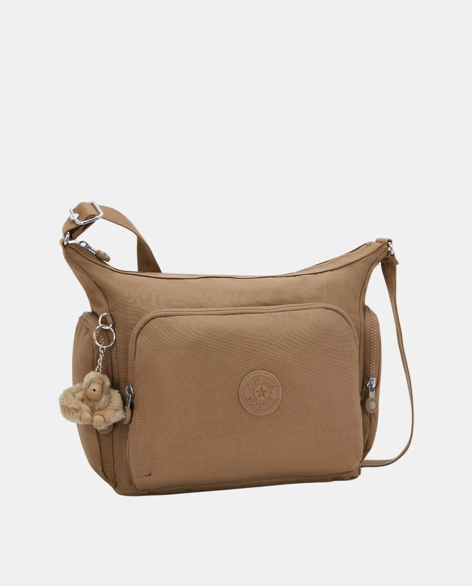 Bolso bandolera grande con correa ajustable - Kipling - Camel Camel-3