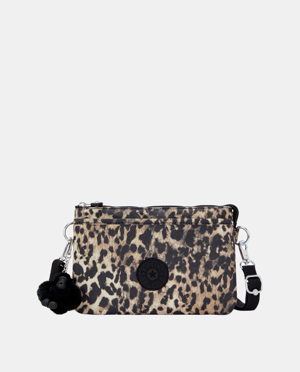 Bolso pequeño bandolera - Kipling - Negro / Natural Negro / Natural-1