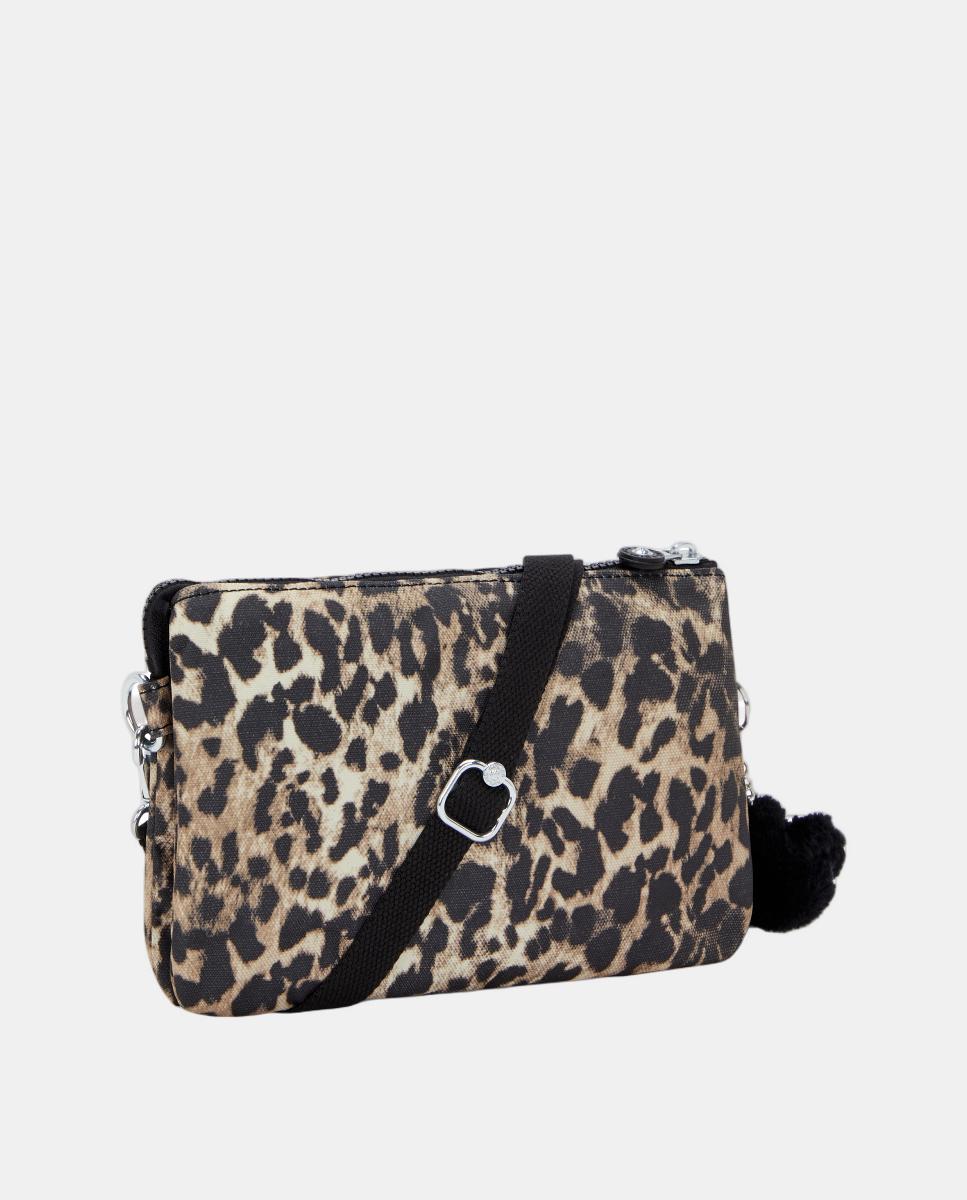 Bolso pequeño bandolera - Kipling - Negro / Natural Negro / Natural-2