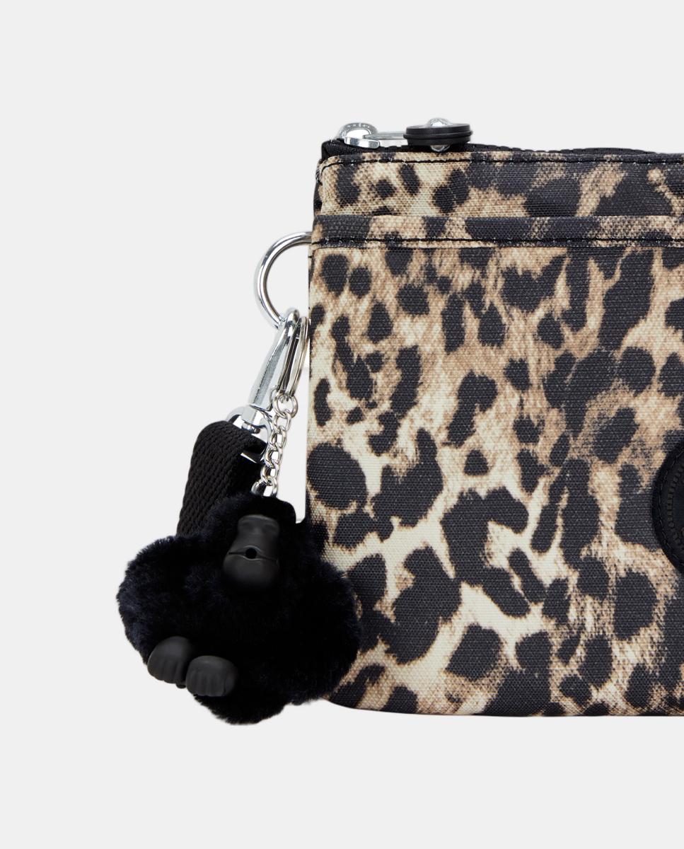 Bolso pequeño bandolera - Kipling - Negro / Natural Negro / Natural-4