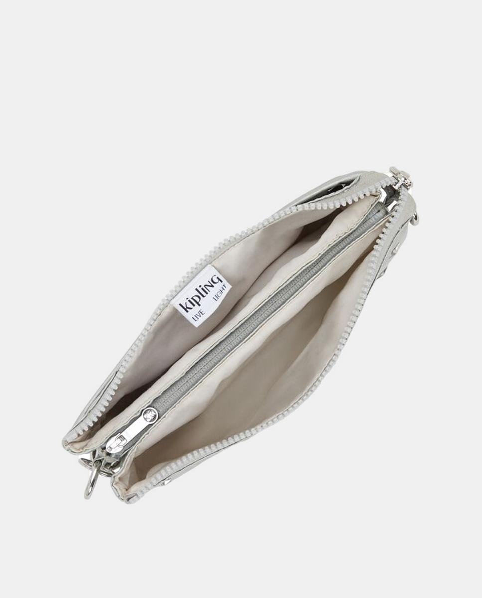 Mala a Tiracolo Pequena Prata-3