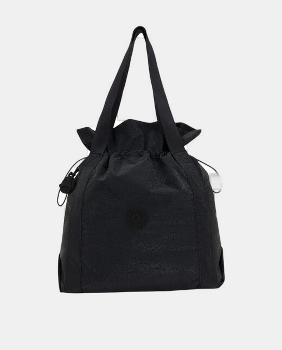 Mala Tipo Tote Média com Fecho de Cordão Verde-escuro-1