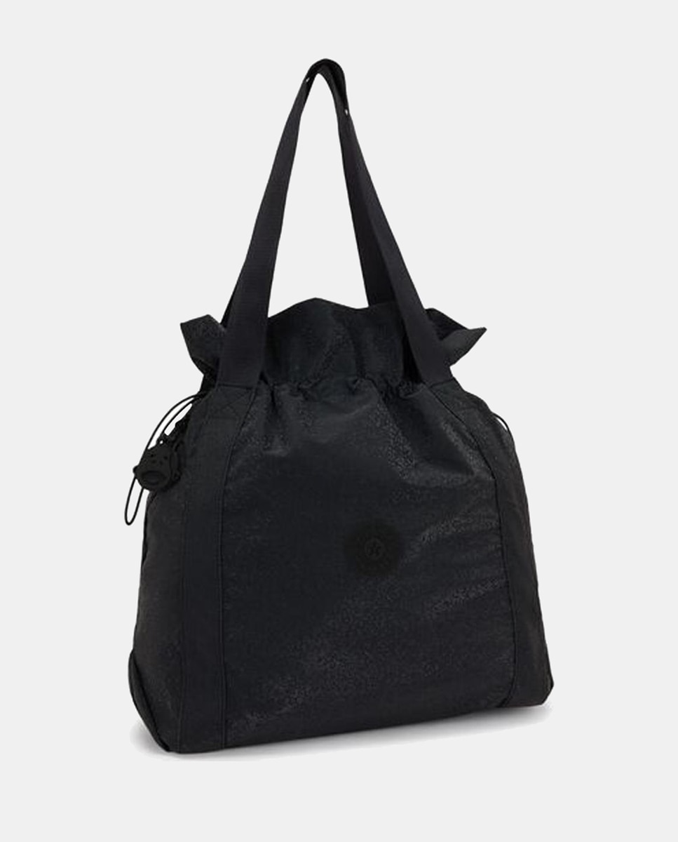 Mala Tipo Tote Média com Fecho de Cordão Verde-escuro-4