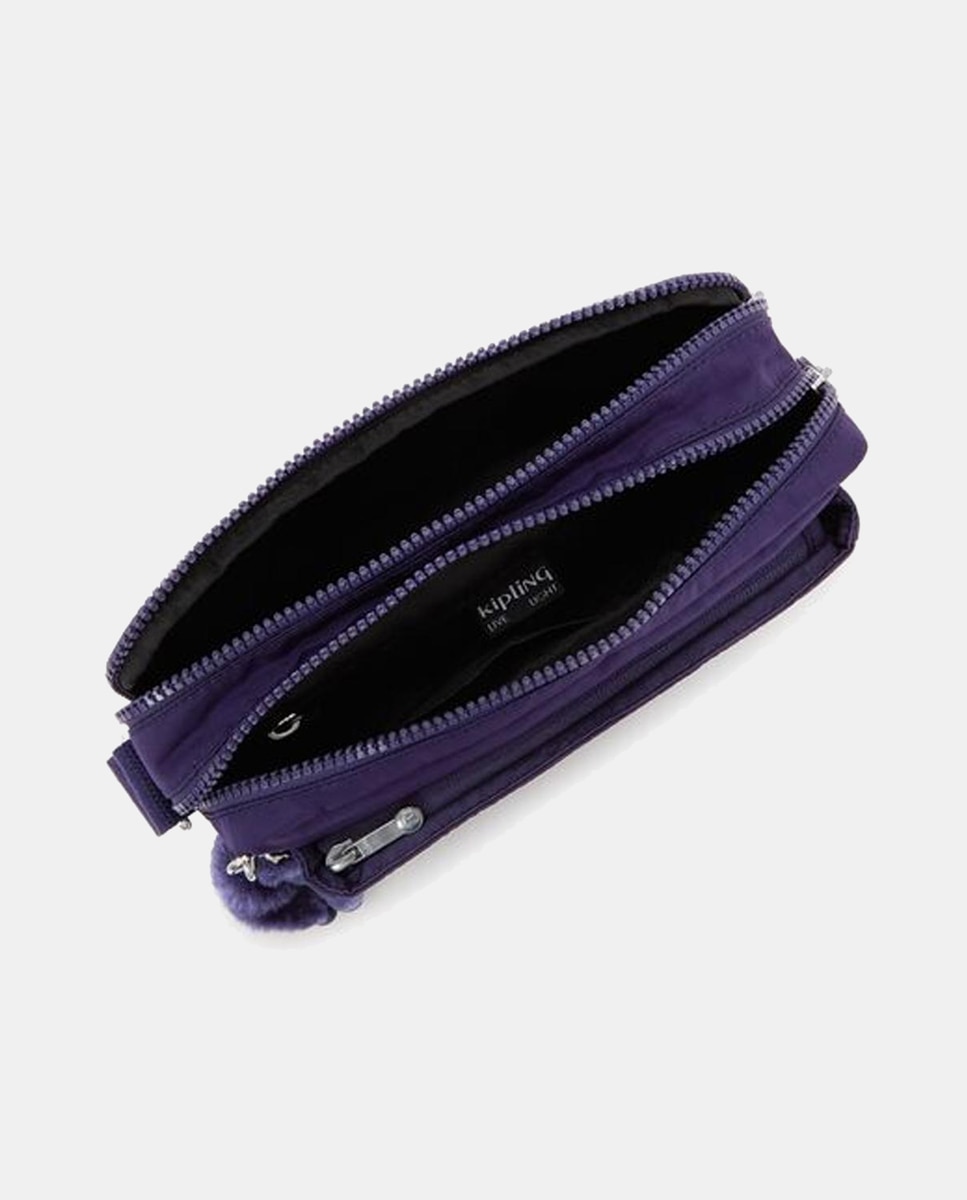 Mala Cruzada Média Versátil com Correia Ajustável para o Ombro Azul-3