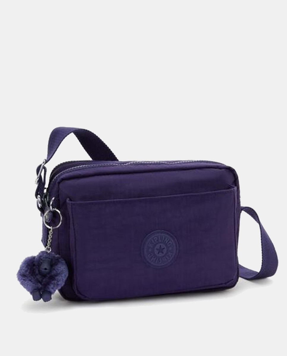 Mala Cruzada Média Versátil com Correia Ajustável para o Ombro Azul-4