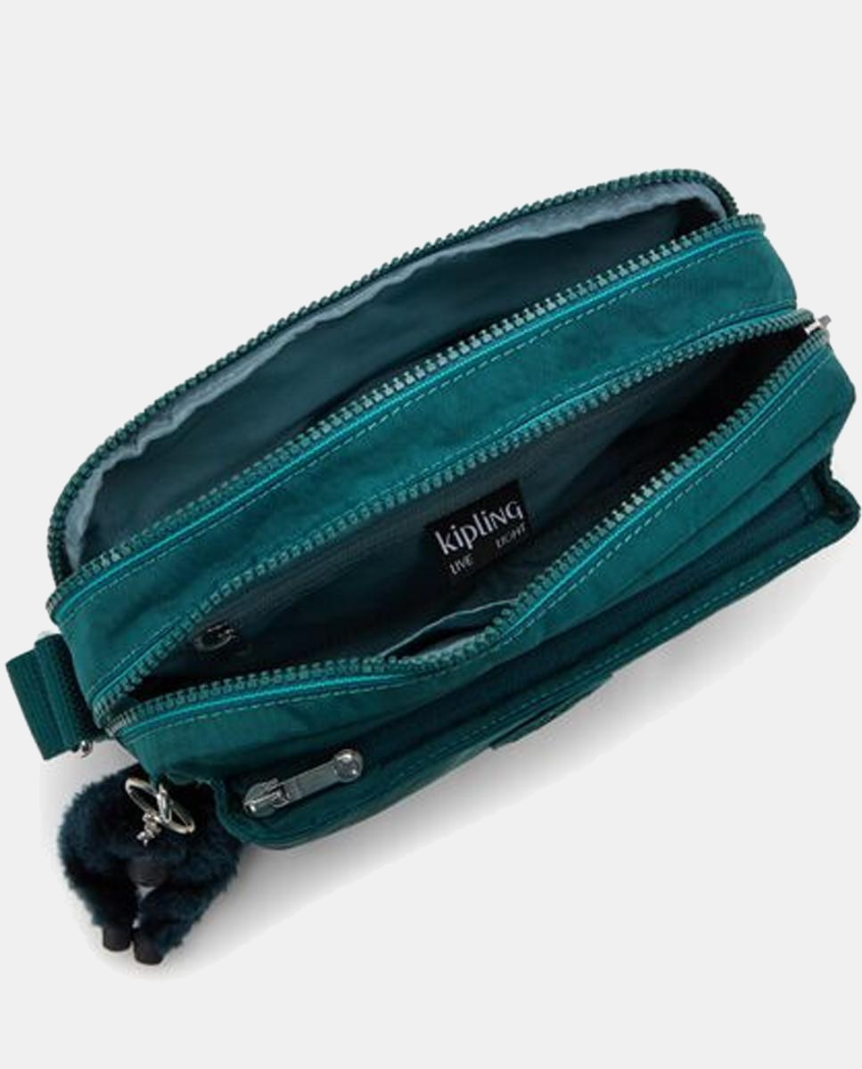 Mala Cruzada Média Versátil com Correia Ajustável para o Ombro Verde-3