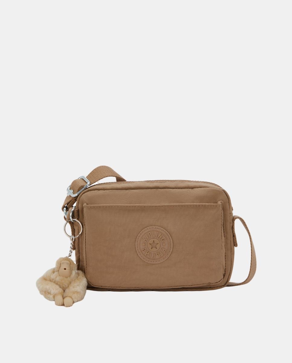 Mala a Tiracolo Média com Correia Ajustável no Ombro Camel-1