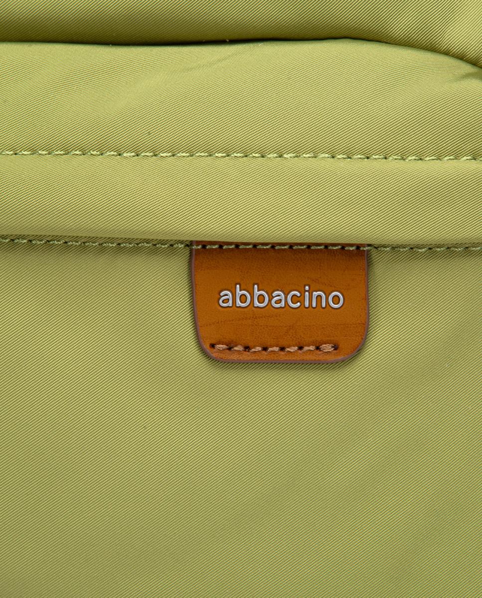 Mala de Ombro em Tecido com Bolso Verde-7