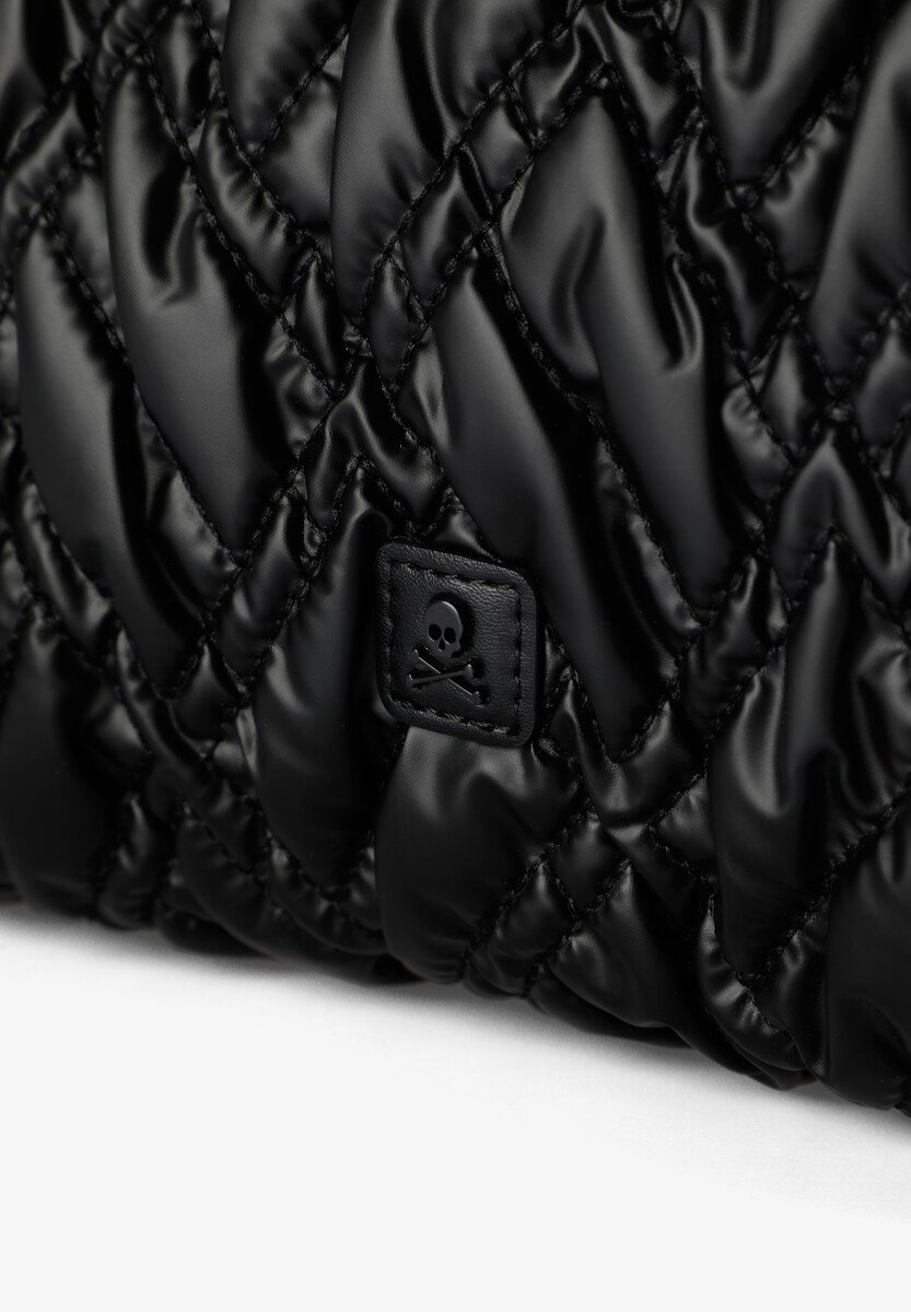 Mala shopper acolchoada Preto-5