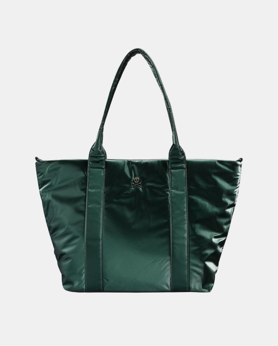 Mala Shopper Metalizada Verde-1