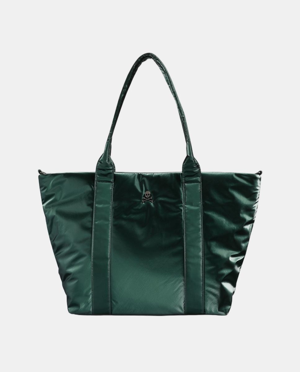 Mala Shopper Metalizada Verde-2