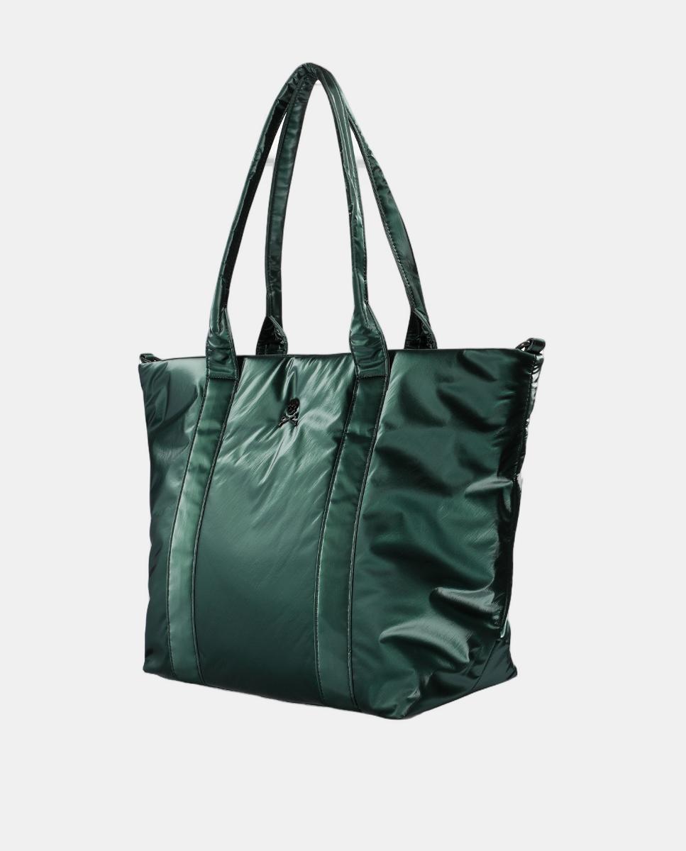 Mala Shopper Metalizada Verde-4