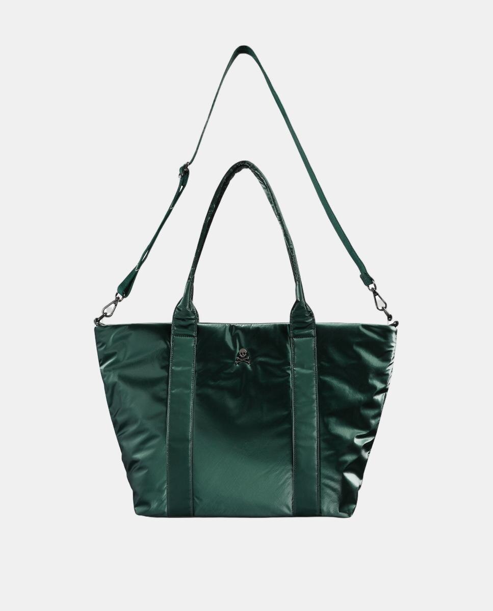 Mala Shopper Metalizada Verde-5