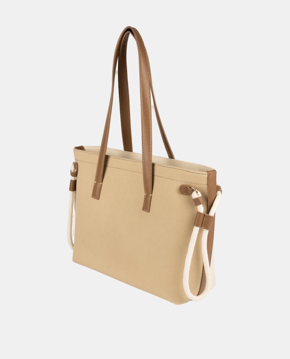 Mala de Formato Shopper Bicolor Branco-2