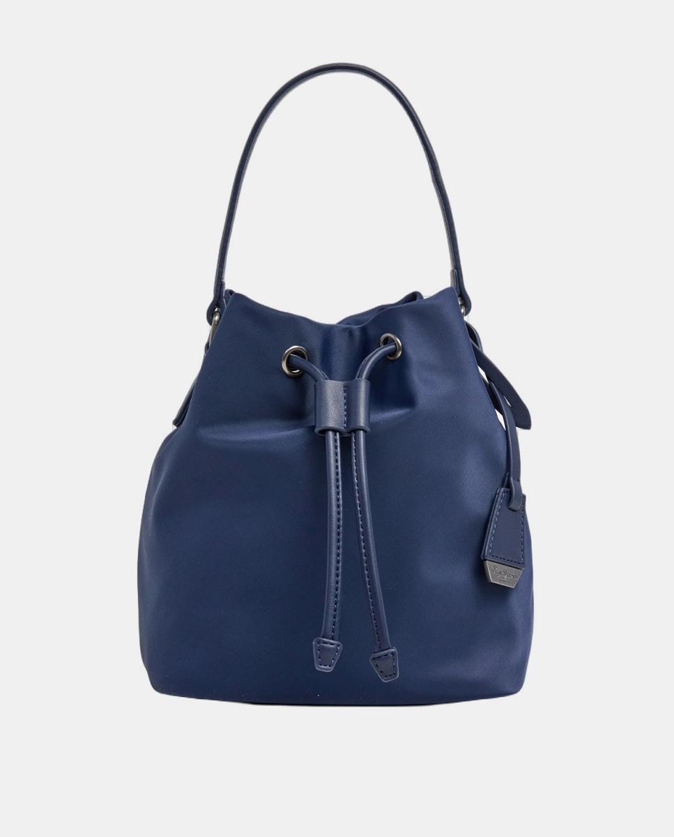 Imagem 0 de Mala Tipo Bucket Suave Tracey em Tecido com Fecho de Cordão, Alça Curta e Logótipo Metálico