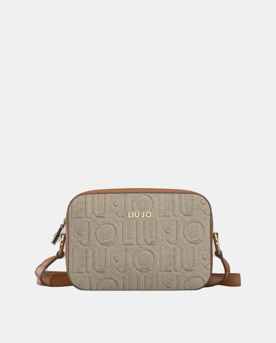 Imagem 0 de Mala a Tiracolo com Efeito de Linho Combinada