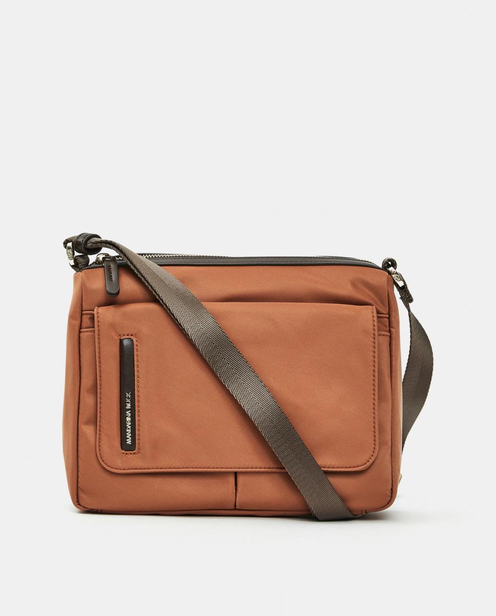 Imagem 0 de Mala a tiracolo pequena de nylon cru com bolso exterior