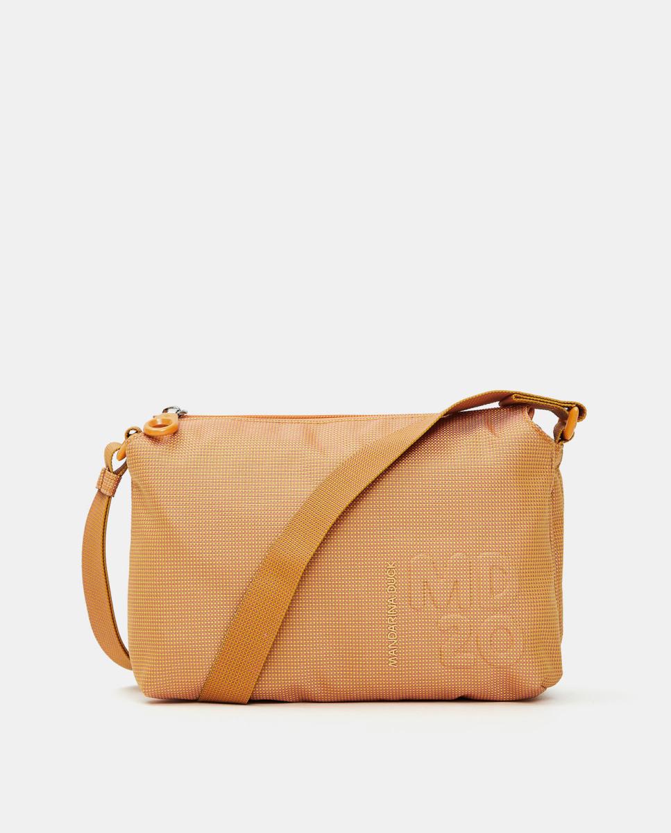 Mala a Tiracolo Pequena - Cinzento Laranja-2