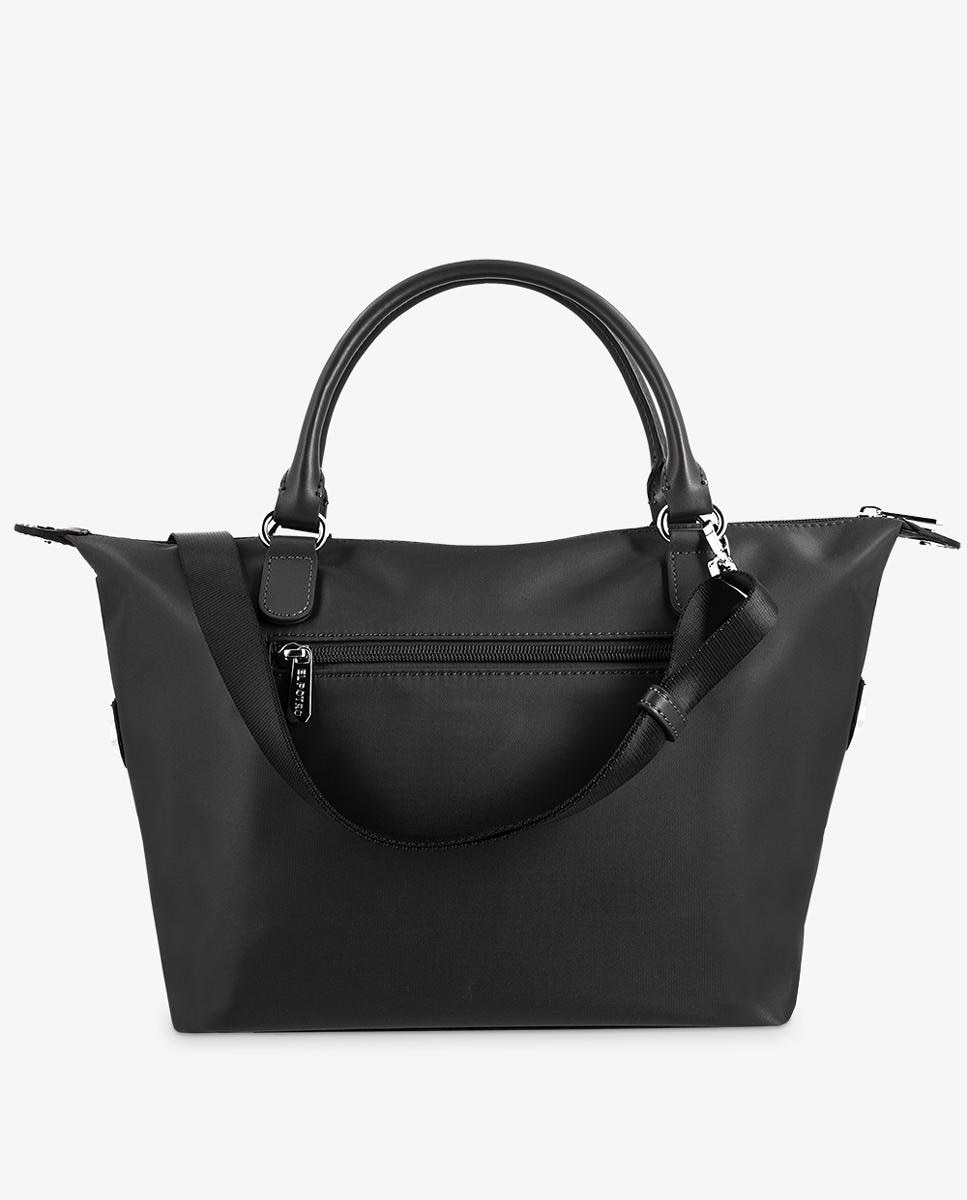 Mala Tipo Cesta com Alças de Mão e Alça de Tiracolo Ajustável Preto-2