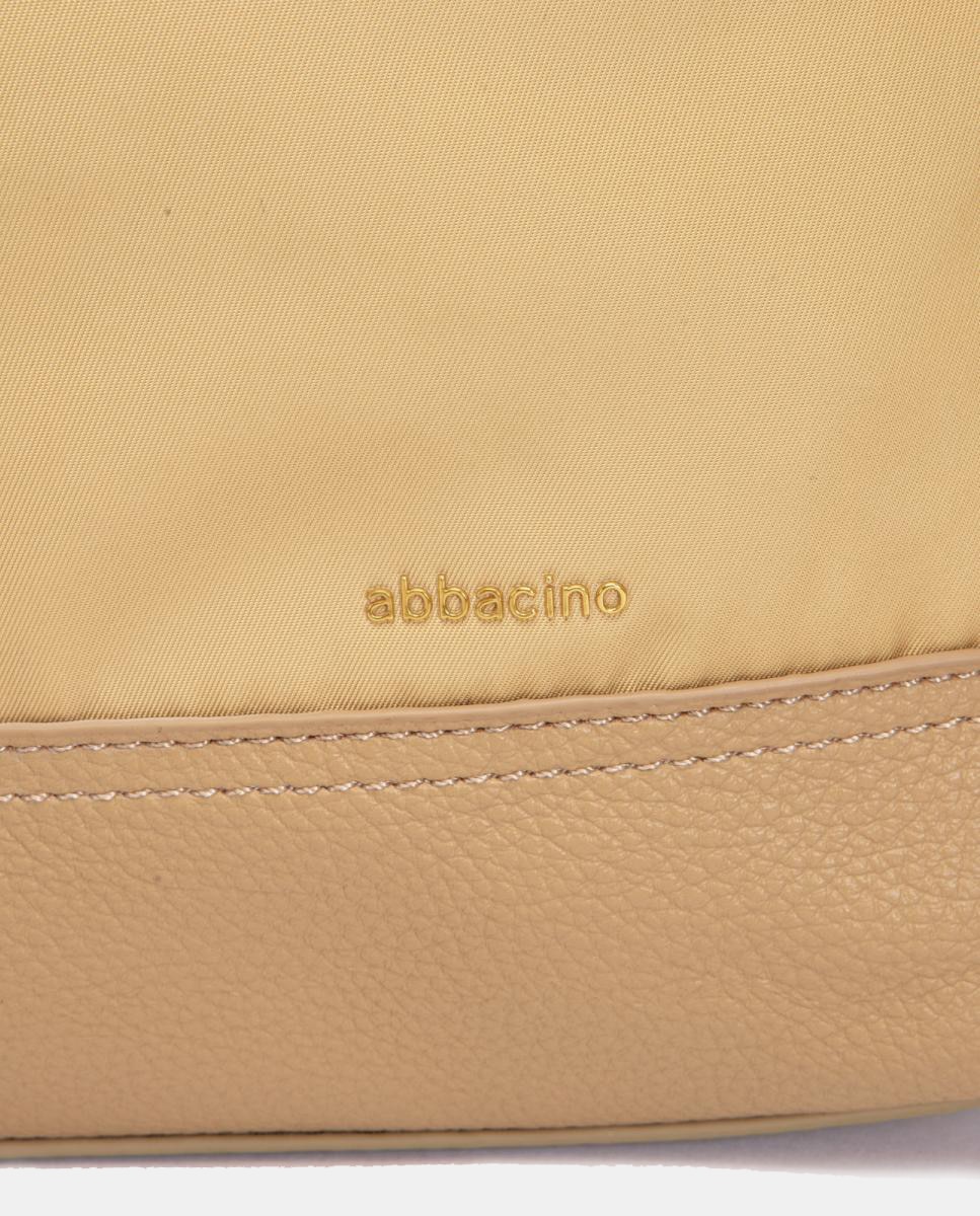 Mala de Ombro Pequena Bicolor com Alça Entrançada Amarelo-7
