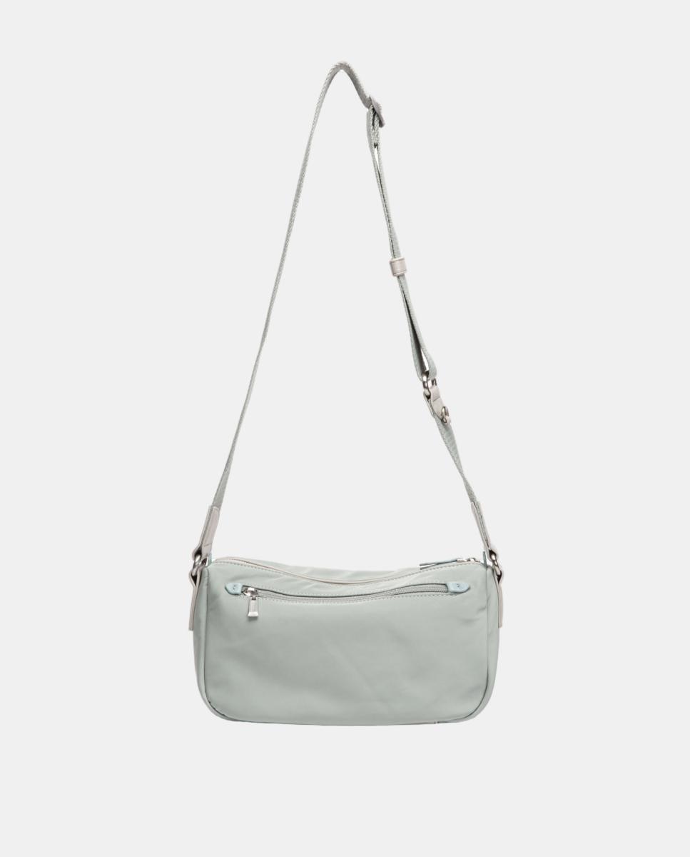 Mala a Tiracolo em Tecido Multibolsos Azul-3